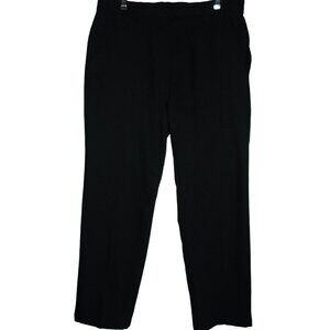 oobe Mens Black Polyester Pants 30 x 30 Flat Front Straight Leg work